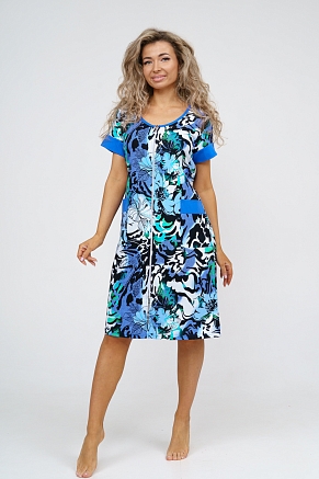 Халат женский 36947 / сине-голубой