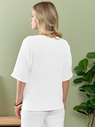 Женская блузка Сиеста-6 / белый