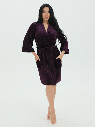 Женский халат Ирма / Баклажан