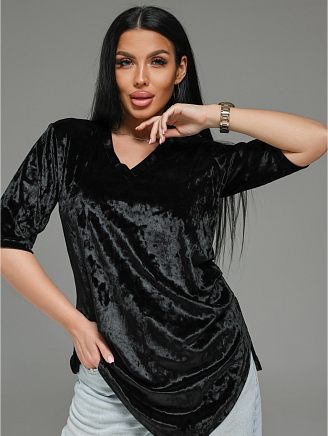 Женская футболка Мия / Черный