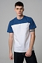 Мужская футболка 14482 / белый+джинс