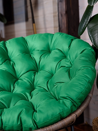Круглая подушка для подвесных качелей/кресла РО80 / Зеленый