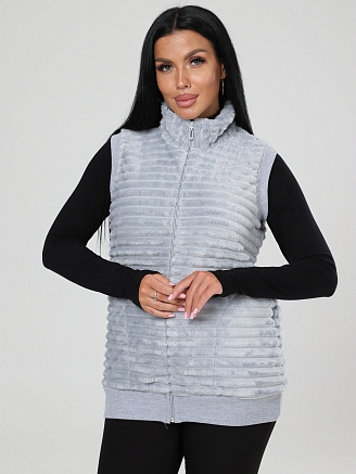 Женский жилет велсофт ЖВ-427 / Серый