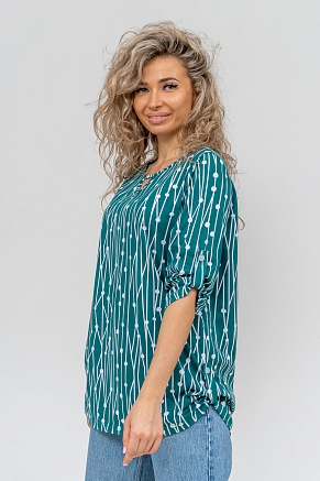 Женская туника 36741 / зеленый