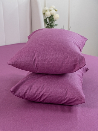 Постельное белье поплин Иваново (без пододеяльника) / Фуксия