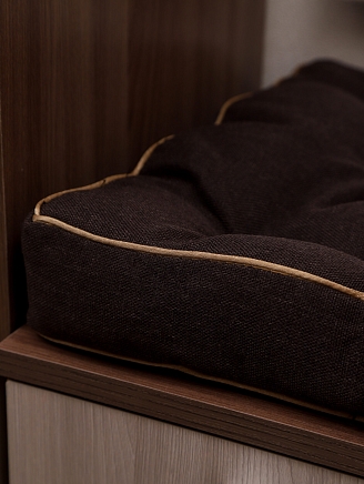 Подушка мебельная для прихожей арт. PPR / Коричневый