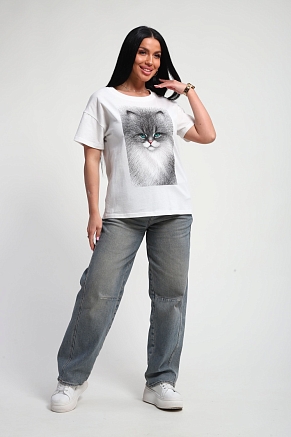 Женская футболка 85667 / белый