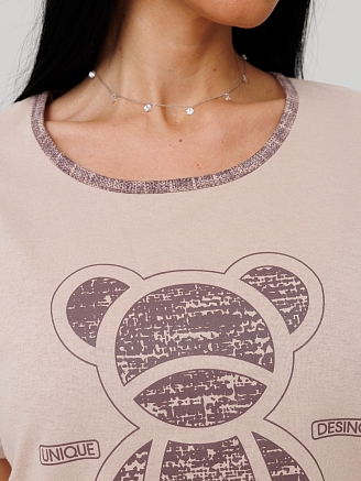 Женская пижама П-60(К) / Какао (медвежонок)