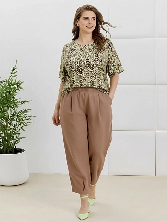 Женские брюки Габриэлла Б-072 / коричневый