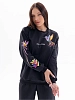 Женская толстовка Аниме / колибри, черный №22