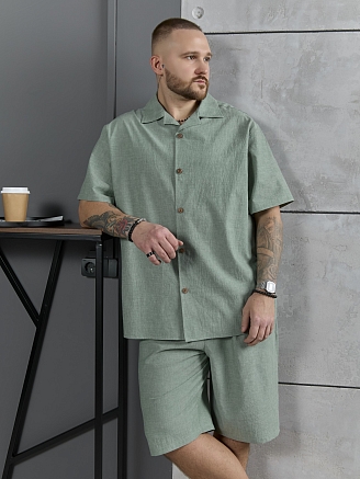 Мужской костюм Аристократ-2 / хвойный меланж