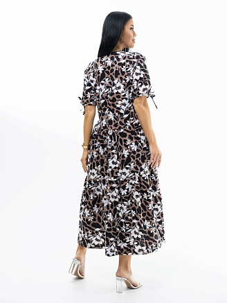 Женское платье мод.1872/10 / Коричневый