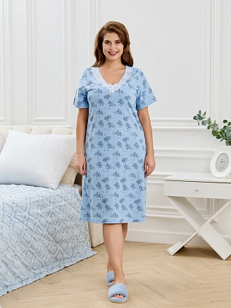 Женская ночная сорочка Канна-1 / голубой