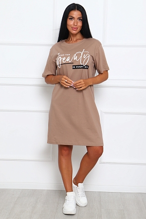 Женская туника 29546 / бежевый