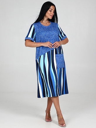 Женское платье Каприз ПлК-1544 / Голубая волна