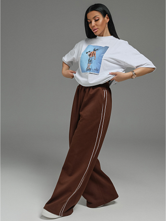 Женские брюки Дуэт / Коричневый