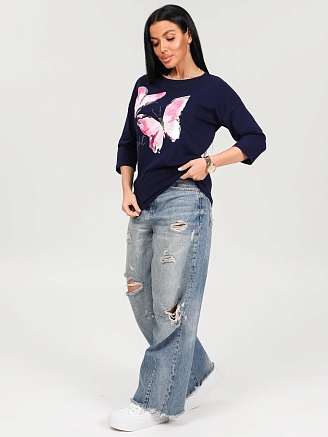 Женская футболка Палинур / чернильный