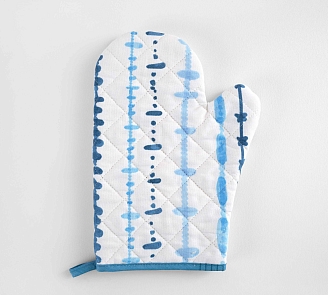 Прихватка-рукавица кухонная рогожка / Средиземноморье 1