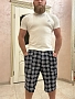 Мужские шорты ШК-279 / Белая клетка