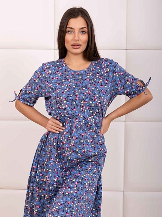 Женское платье мод.1872/21 / Синий