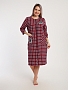 Женский халат Клетка 525 / Синий, красный