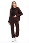 Женский костюм с брюками 74718 / шоколадный