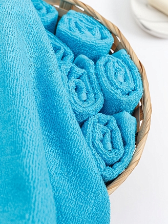 Салфетка махровая г/к Узбекистан 380 гр/м2 / 720-бирюза