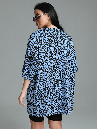 Женская футболка Ирбис / Голубой