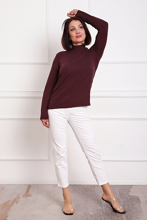 Женская водолазка 88157 / бордо