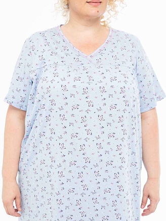 Женская сорочка мод.1930/1 / Голубой