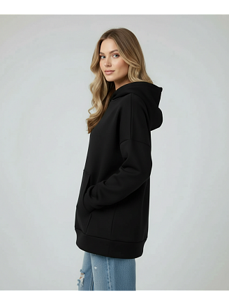 Женское худи Альфа / Черный