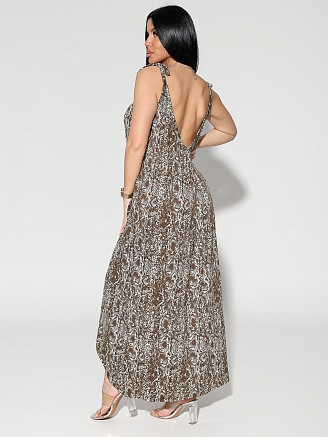 Женский сарафан 2297/1 / Коричневый