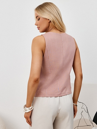 Женский жилет Аманти-1 / пудровый