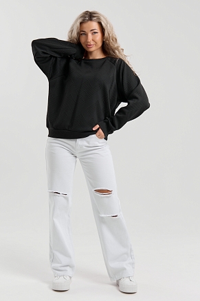 Женский свитшот 36986 / черный