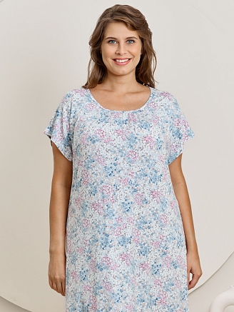 Женская ночная сорочка Юстина / голубой