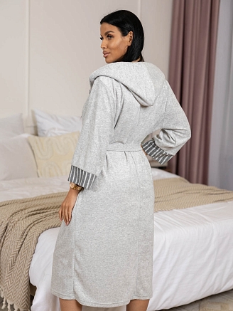 Женский халат мод.2126/1 / Серый