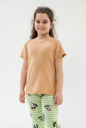 Детская футболка из кулирки / Охра