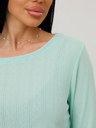  Женская пижама П-105(Трн риб) / Мятный