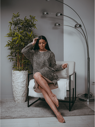 Женская сорочка Мелодия / Леопард