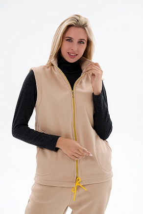 Жилет женский из футера / Латте