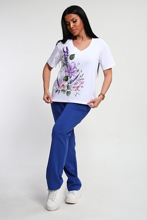 Женский костюм 74725 / васильковый