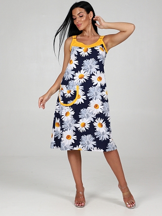 Женский сарафан Матрешка-2 СК-2206 / Крупные ромашки