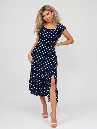 Женское платье мод.1382 / Синий