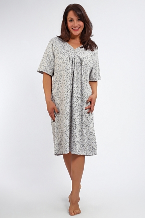 Женская ночная сорочка 88126 / серый