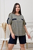 Женский костюм с шортами 8465 / меандр