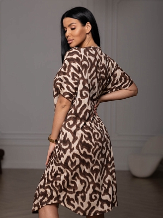 Женское платье мод.2175/1 / Коричневый