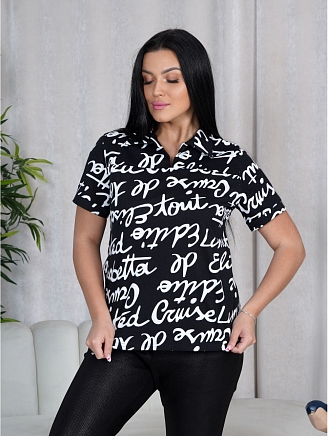 Женская футболка Страсть / Черный