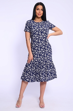 Платье женское 5745 / цветы синие