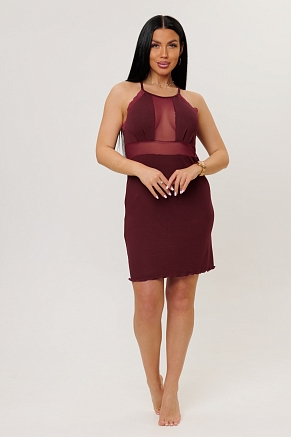 Женская ночная сорочка 2277/2 / Бордовый