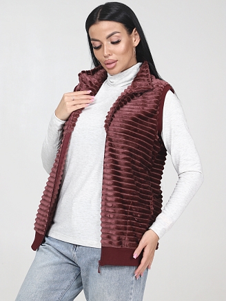 Женский жилет велсофт ЖВ-427 / Корица